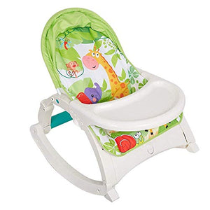 COLOR TREE Baby 2-in-1 Bouncer Seat Infant-to-Toddler Portable Rocker with Dinner Table Baby Girl Boy Swing Rocking Chair