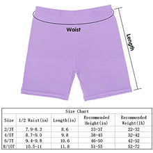 Load image into Gallery viewer, Hollhoff 8 Pack Girls Dance Shorts Bike Shorts 6-7t Breathable and Safety Active Under Dress Shorts for Playgrounds Yoga and Gymnastics

