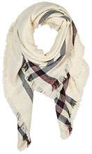 Load image into Gallery viewer, UNDER ZERO UO Women's Plaid Beige Large Blanket Scarf Wrap
