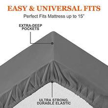 Load image into Gallery viewer, BYSURE Hotel Luxury Bed Sheets Set 6 Piece(Queen, Grey) - Super Soft 1800 Thread Count 100% Microfiber Sheets with Deep Pockets, Wrinkle &amp; Fade Resistant
