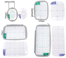 Load image into Gallery viewer, 4 Pcs Premium Embroidery Hoops for Brother PE800 SE1900 PE770 780D PE700 PC6500 Brother Innovis 1250 700 Babylock Embroidery Machine Hoop
