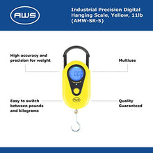 Load image into Gallery viewer, American Weigh Scales Industrial Precision Digital Hanging Scale, Yellow, 11lb (AMW-SR-5)
