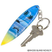 Load image into Gallery viewer, 4" WOODEN SURFBOARD KEYCHAIN
