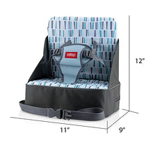 Load image into Gallery viewer, Nuby Easy Go Safety Lightweight High Chair Booster Seat, Great for Travel, Gray
