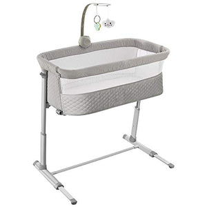 Baby Bassinet,RONBEI Bedside Sleeper Baby Bed Cribs,Baby Bed to Bed, Newborn Baby Crib,Adjustable Portable Bed for Infant/Baby Boy/Baby Girl (Bassinet)