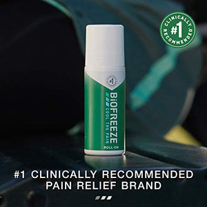 Biofreeze Pain Relief Roll-On, 2.5 oz. Roll-On, Fast Acting, Long Lasting, & Powerful Topical Pain Reliever