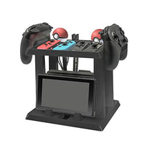 Load image into Gallery viewer, DeHasion Multifunctional Game Disk Storage Tower Holder Stand for Nintendo Switch Console Accessory 2 Poke Ball Plus Controllers Stand Holder
