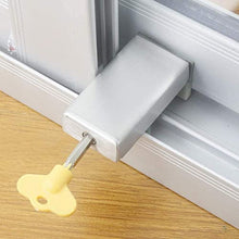 Load image into Gallery viewer, 1PCS Door Window Lock Stopper Adjustable Thick Sliding Safety Anti Theft Children Security LockChild Plastic Steel Aluminium Free Rails Limit Window Door Anti Slip
