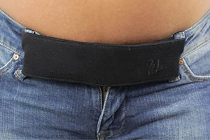Maeband Maternity Belly Band | Pregnancy Belt, Waistband Extender, Pregnancy Clothes, Maternity Jeans (Medium, Midnight Black)