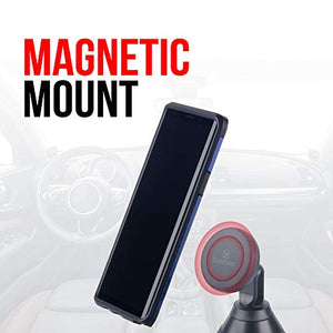Car Phone Holder Magnetic Mount, Tackform [Cup Holder Magnet Phone Mount] Universal Car Phone Mount Fits Any Size Phone -iPhone 12/12 Pro max/11 Pro/XR/XS Max/X/8/7 Plus/6/Samsung S10/Note 9/S8/S