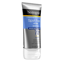 Load image into Gallery viewer, Neutrogena Sport Face Sunscreen, Oil-Free Sunscreen Lotion with Broad Spectrum UVA/UVB SPF 70+ Protection, Sweat-Resistant &amp; Water-Resistant Active Sport Sunscreen, 2.5 fl. oz
