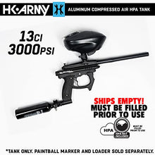 Load image into Gallery viewer, HK Army 13ci/3000psi Compressed Air HPA Paintball Tank Air System w/Regulator - Black
