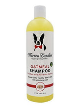 Load image into Gallery viewer, Warren London - Oatmeal Shampoo for Pets - Cleans and Soothes Itchy &amp; Sensitive Skin with Vitamins, Oat Proteins, and Botanical Oils - No Detergents or Parabans - 17oz - Made in USA
