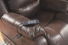 Load image into Gallery viewer, Signature Design by Ashley Barling Power Recliner Adjustable Headrest Walnut
