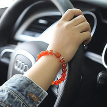 Load image into Gallery viewer, Jewever Natural Agate Elastic Bracelets 10mm Bead Feng Shui Wealth Lucky Charm for Men Women Jewelery
