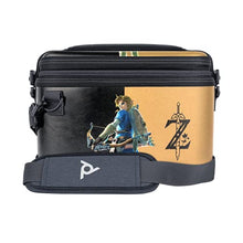 Load image into Gallery viewer, PDP Gaming Officially Licensed Switch Pull-N-Go Travel Case - Zelda Breath of the WIld - Semi-Hardshell Protection - Protective PU Leather - Holds 14 Games - Works with Switch OLED &amp; Lite

