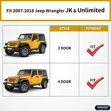 Load image into Gallery viewer, OEDRO Flat Front &amp; Rear Fender Flares Compatible with 2007-2018 Jeep Wrangler JK &amp; JKU Unlimited, 4 PCS Off-Road Steel Liner Set
