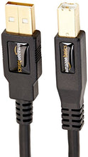 Load image into Gallery viewer, Amazon Basics USB 2.0 Printer Cable - A-Male to B-Male Cord - 6 Feet (1.8 Meters), Black

