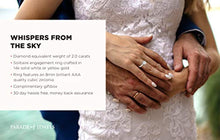 Load image into Gallery viewer, 14K Solid Yellow Gold 2.0 Carat Solitaire CZ Engagement Ring, Size 6
