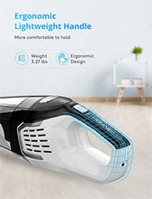 Load image into Gallery viewer, Homasy Handheld Vacuum Cordless, 8Kpa Hand Vacuum with Powerful Cyclonic Suction, Portable Vacuum Cleaner with Long Lasting up to 30mins (Wet&amp;Dry, 3H Charging) for Pet Hair, Dust,Gravel,Home Cleaning
