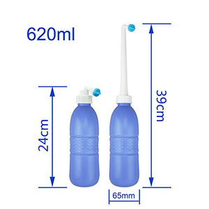 Portable Bidet Sprayer and Travel Bidet with Hand Held Bidet Bottle for Personal Cleansing Use Extended Nozzle - Personal Hygiene Care Toilet Bidet Shower/Bathroom Bidet Spray -21.8oz(620ml)