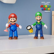 Load image into Gallery viewer, The Super Mario Bros. Movie - 5 Inch Action Figures Series 1 – Mario Figure with Plunger Accessory
