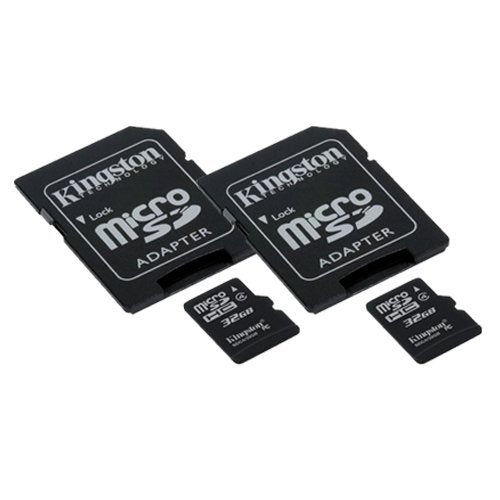 Samsung Galaxy Amp Cell Phone Memory Card 2 x 32GB microSDHC Memory Card with SD Adapter (2 Pack)