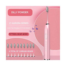 Load image into Gallery viewer, JINSUO Xiaobingbingjiaju Ultrasonic Sonic Electric Toothbrush 10 Mode USB Rechargeable Electronic Tooth Brush Waterproof Teeth Whitening Dental Brush (Color : Silver)
