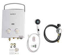 Load image into Gallery viewer, Marey GA5PORT Portable Propane Gas Tankless Water Heater, Small, White
