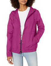 Load image into Gallery viewer, Volcom Women&#39;s Enemy Stone Hooded Zip Front Windbreaker Jacket, paradise purple, Medium
