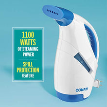 Load image into Gallery viewer, Conair GS27CS Complete Steam Hand Held Fabric Steamer with CordReel, White
