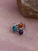 Load image into Gallery viewer, YoTreasure Blue Copper Turquoise Solid 925 Sterling Silver Bypass Ring Jewelry
