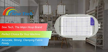 Load image into Gallery viewer, Sew Tech Embroidery Hoops for Brother Innovis NQ1600E NQ1400E NQ3600D Dream Machine 2 VE2200 4000D 1500D V7 V5 VM5200 Babylock Embroidery Machine Hoop (6x10"-SA441)
