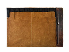 Load image into Gallery viewer, Personalized Leather Knife Roll Storage Bag | Elastic and Expandable 10 Pockets | Adjustable/Detachable Shoulder Strap | Travel-Friendly Chef Knife Case Roll By Aaron Leather Goods
