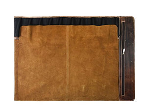 Personalized Leather Knife Roll Storage Bag | Elastic and Expandable 10 Pockets | Adjustable/Detachable Shoulder Strap | Travel-Friendly Chef Knife Case Roll By Aaron Leather Goods