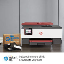 Load image into Gallery viewer, HP OfficeJet Pro 8035 All-in-One Wireless Printer - Includes 8 Months of Ink, HP Instant Ink, Works with Alexa - Coral (4KJ65A)
