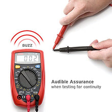 Load image into Gallery viewer, Etekcity Digital Multimeter, Voltage Tester Volt Ohm Amp Meter with Continuity, Diode and Resistance Test, Dual Fused for Anti-Burn, Red, MSR-R500
