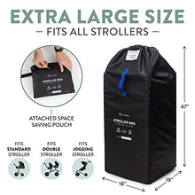 Load image into Gallery viewer, Stroller Bag for Airplane Travel - Baby Stroller Cover for Travelling - Durable Nylon Gate Check Bag with Backpack Straps to Easily Carry and Protect Single, Double, &amp; Umbrella Strollers

