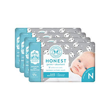 Load image into Gallery viewer, The Honest Company Diapers - Newborn, Size 0 - Pandas Print | TrueAbsorb Technology | Plant-Derived Materials | Hypoallergenic | 128 Count
