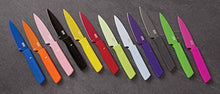 Load image into Gallery viewer, Kuhn Rikon Straight Paring Knife with Safety Sheath, 4 inch/10.16 cm Blade, Black
