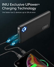 Load image into Gallery viewer, INIU Portable Charger, Slimmest and Lightest 10000mAh Dual 3A High-Speed Power Bank USB C Input&amp;Flashlight Battery Pack Compatible with iPhone XS X 8 Plus Samsung S20 Google LG iPad etc.[2020 Upgrade]

