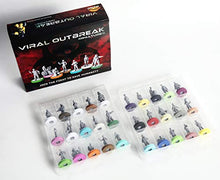 Load image into Gallery viewer, [Not-So-Bored Games] Viral Outbreak Miniatures (30 25mm Figures, 30 Character Snaps), Perfect for Pandemic
