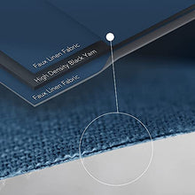 Load image into Gallery viewer, Deconovo 100% Sun Light Blocking Long Curtains, Thermal Insulated Blakcout Curtains &amp; Drapes for Sliding Glass Door - 2 Panels, 52x95 Inch, Aegean Blue
