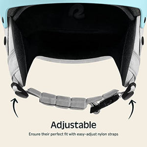 Retrospec Comstock Youth Ski & Snowboard Helmet for Kids - Durable ABS Shell, Protective EPS Foam & Cooling Vents - Adjustable Fit for Boys & Girls - Matte Blue Ridge, 52-55cm Small