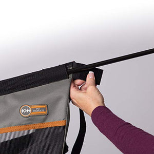 K&H PET PRODUCTS Buckle N' Go Dog Car Seat for Pets, Gray, Large (21" x 19" x 19")