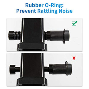 METOWARE Trailer Hitch Receiver Pin Lock, 5/8" Dia 3-1/2” Long Pin with 8 Anti-Rattle Rubber O-Rings Hitch Lock Fits 2" or 2-1/2" Receiver Tubes, Class III IV Hitches Trailer Truck Car Boat (1 Pack)