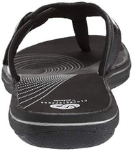 Load image into Gallery viewer, Clarks Women's Brinkley Reef Flip-Flop, black patent, 070 M US
