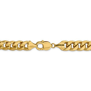 14k Yellow Gold 11mm Miami Cuban Bracelet Chain 8 Inch Necklace Pendant Charm Curb Fine Jewelry For Women Gifts For Her