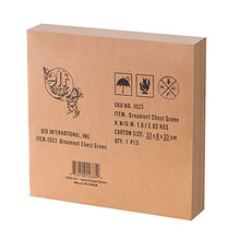 Load image into Gallery viewer, Elf Stor Ornament Storage Chest with Dividers - Holds 64 Balls, Green
