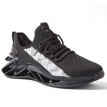 Load image into Gallery viewer, kokib Men's Running Sports Walking Shoes Mesh Lightweight Breathable Athletic Jogging Fashion Sneakers All Black
